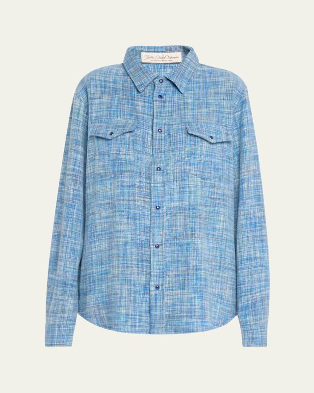 Space-Dyed Cashmere Shirt